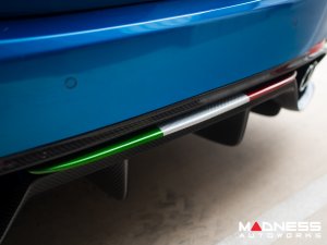Alfa Romeo Giulia Rear Diffuser Lip - Carbon Fiber - Quadrifoglio Model - Italian Theme
